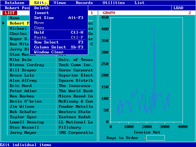 Borland Reflex 2.0 - Graph